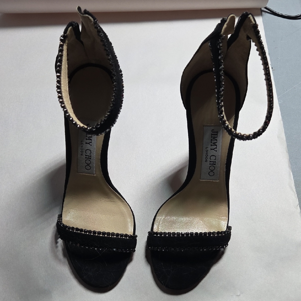 Jimmy Choo Black Strappy Heels